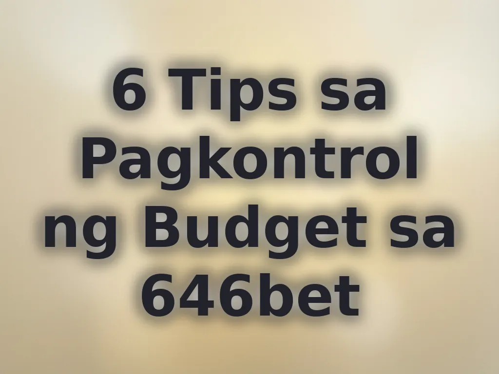 Pamamahala ng budget sa casino